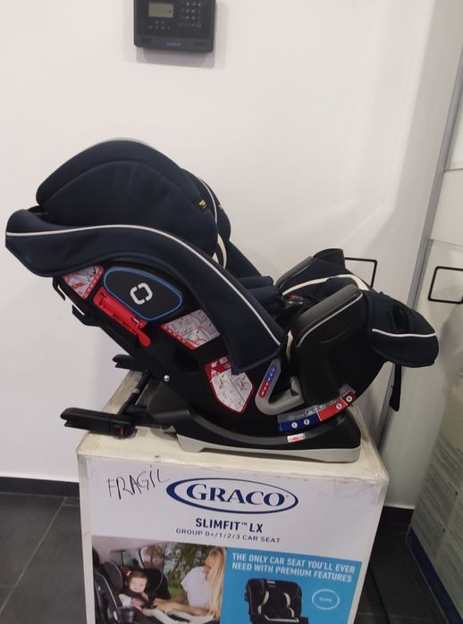 Scaun auto Graco Slimfit LX cu isofix pentru copii intre 0 și 36 kg