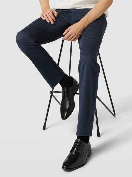 Pantofi derby lucrati manual Gordon Bross 40 piele naturala moale