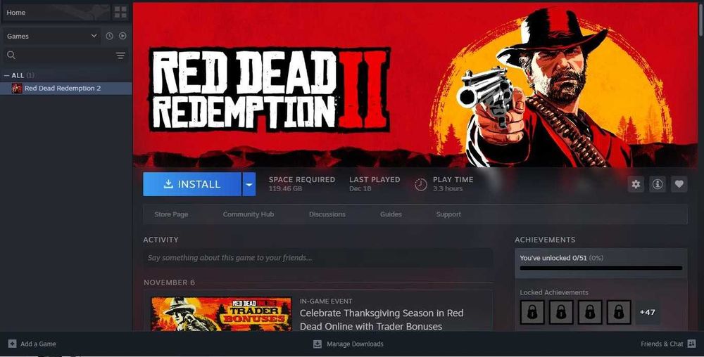 Red Dead Redemption 2 аккаунт ПК