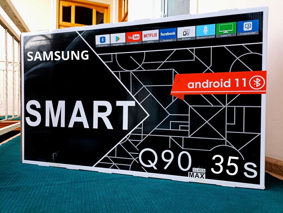 Телевизор SAMSUNG™ QRiSTAL AndroiD14 +GOLOS Smart FULL 45~32~40~55~65