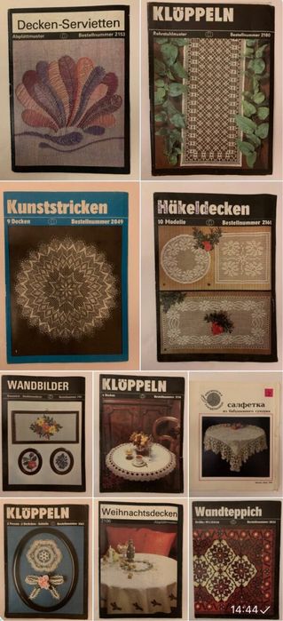 Журналы, нитки для вязания, макраме, вышивке