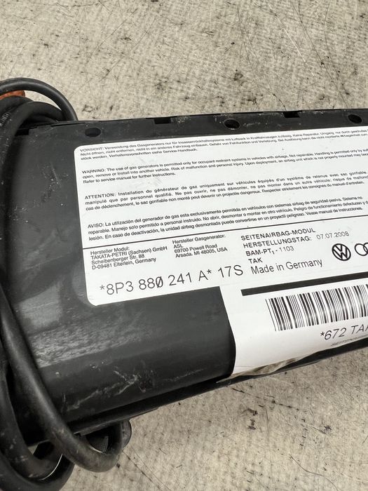 airbag scaun stanga fata audi a3 8p 2008