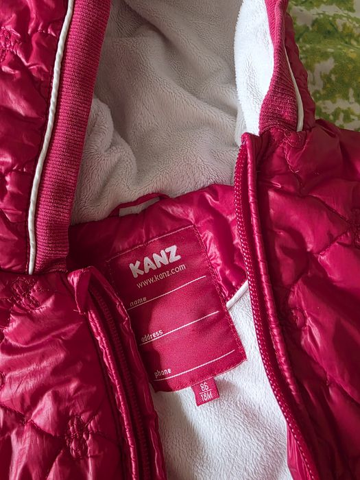 Детско зимно яке, червено, размер 86