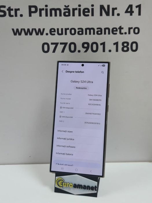 Telefon mobil Samsung Galaxy S24 Ultra, Dual SIM, 12GB RAM, -P-