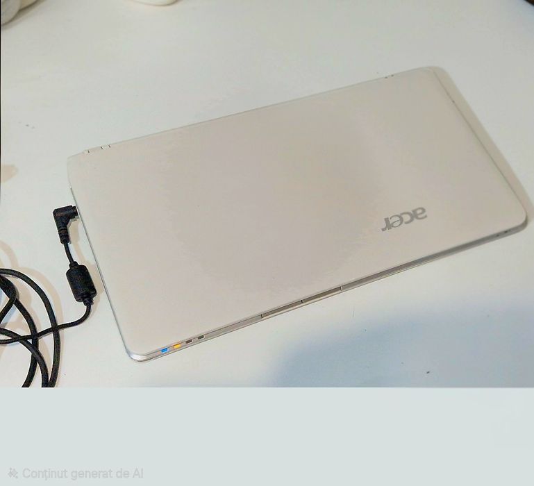 Mini laptop Acer funcțional doar conectat la priza