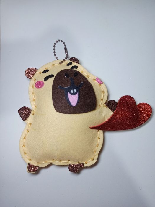 Мягкая игрушка Капибара Capibara из фетра.