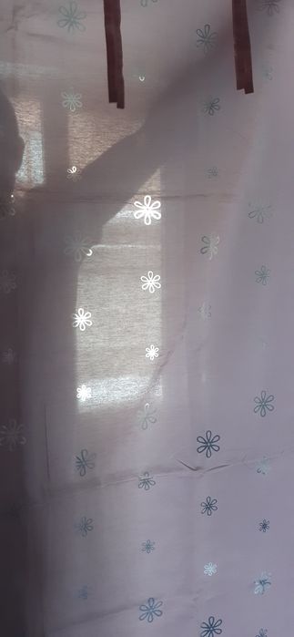 Штора нежно розовая