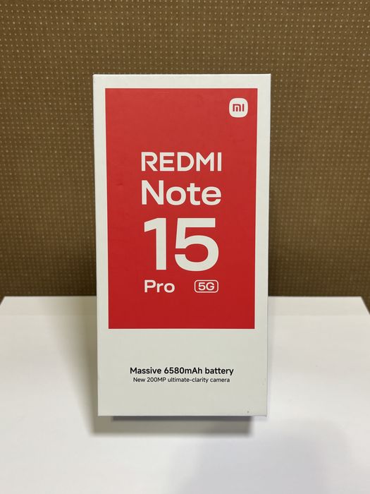 MDM vinde: Xiaomi Redmi Note 15 Pro 5G, 256GB, Black.