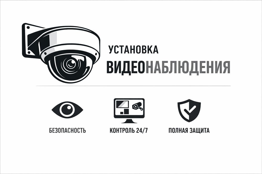 Установка видеонаблюдения под ключ | Квартиры, дома, офисы