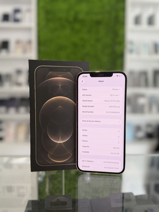 **ATSGSM.RO**iPhone 12 Pro Max 256GB Gold/Baterie92%/Fact+Gar 12 luni