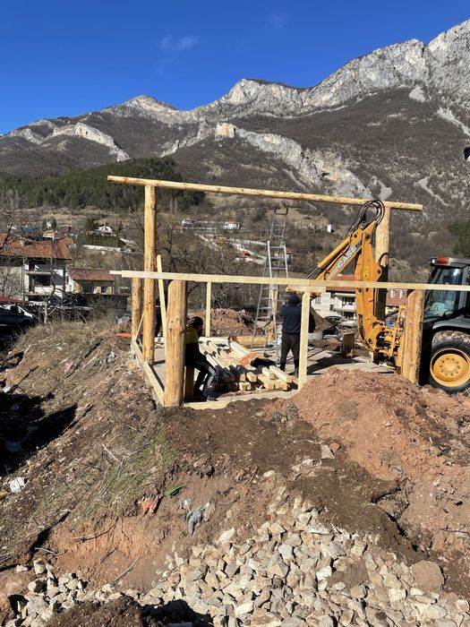 Покриви, Навеси, Дървени къщи