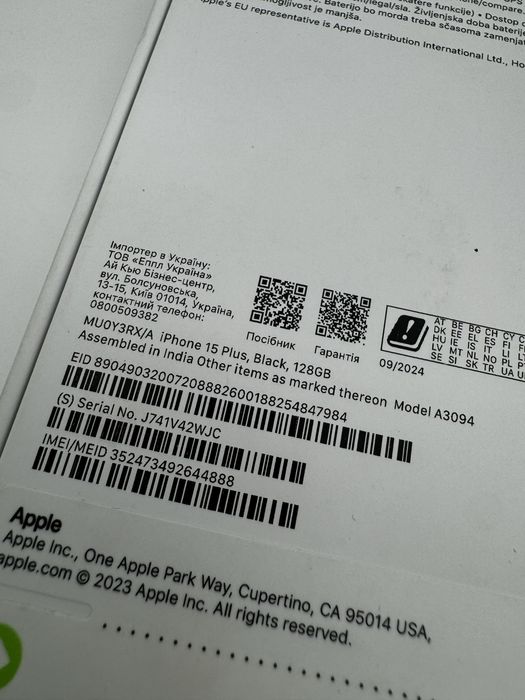 iPhone 15 Plus / 128GB / Sigilat / Garantie 12 luni