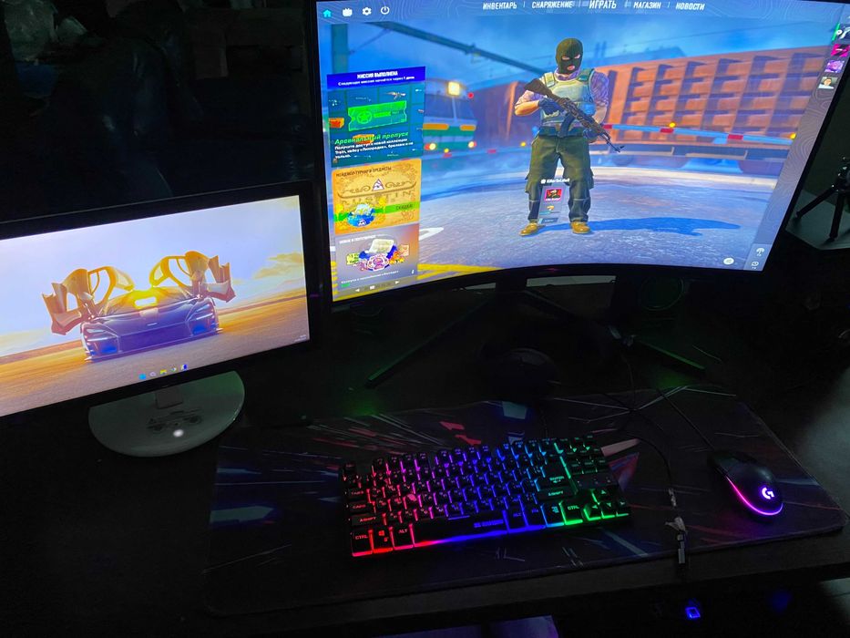 Мошный пк совсеми комплектуюшеми