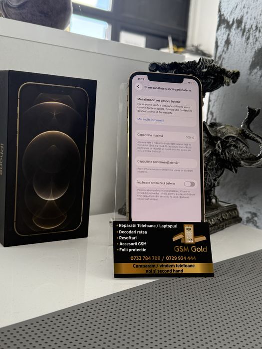 Vand iphone 12 pro de 256 gb baterie 100%