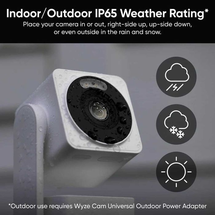 Камера Wyze Cam Pan V4,  вътрешна и външна IP камера, бебефон