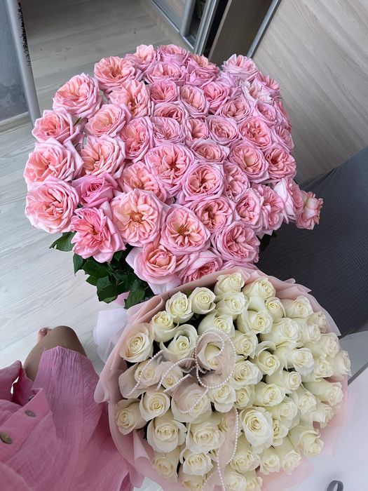 Ак роза 51шт улгерип калыныз