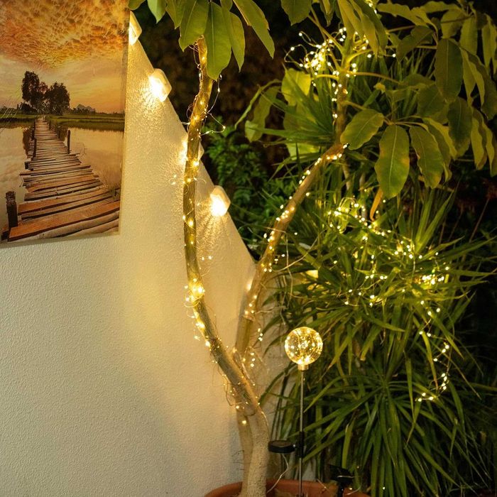 НОВИ! LED соларни гирлянди 200 LED, лампички, 2 бр x 22 м