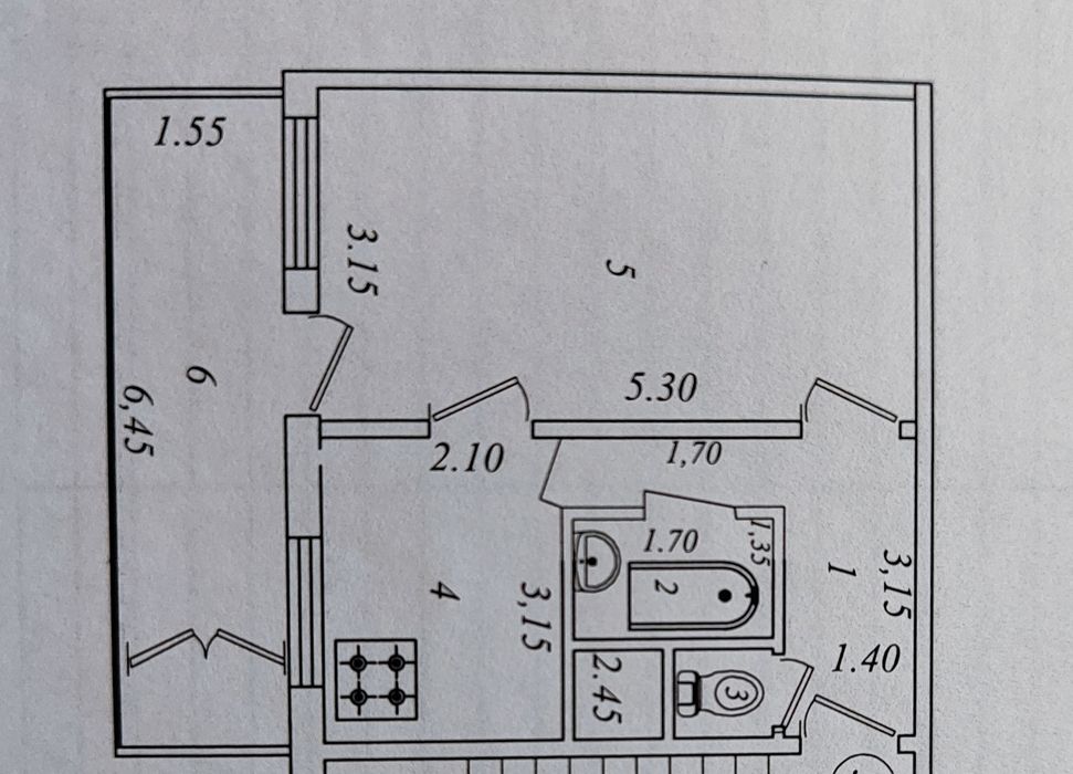Продаю свою 1 комн квартиру Юнусабад 10 квартал переделана в 2х, 45кв.