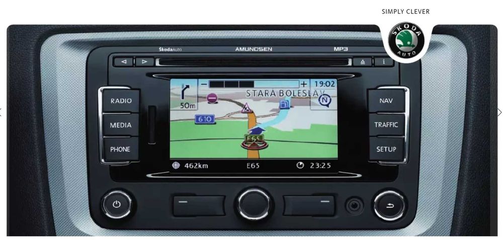 Card cu hartile navigatie pentru sistemul Skoda Amundsen Octavia Fabia