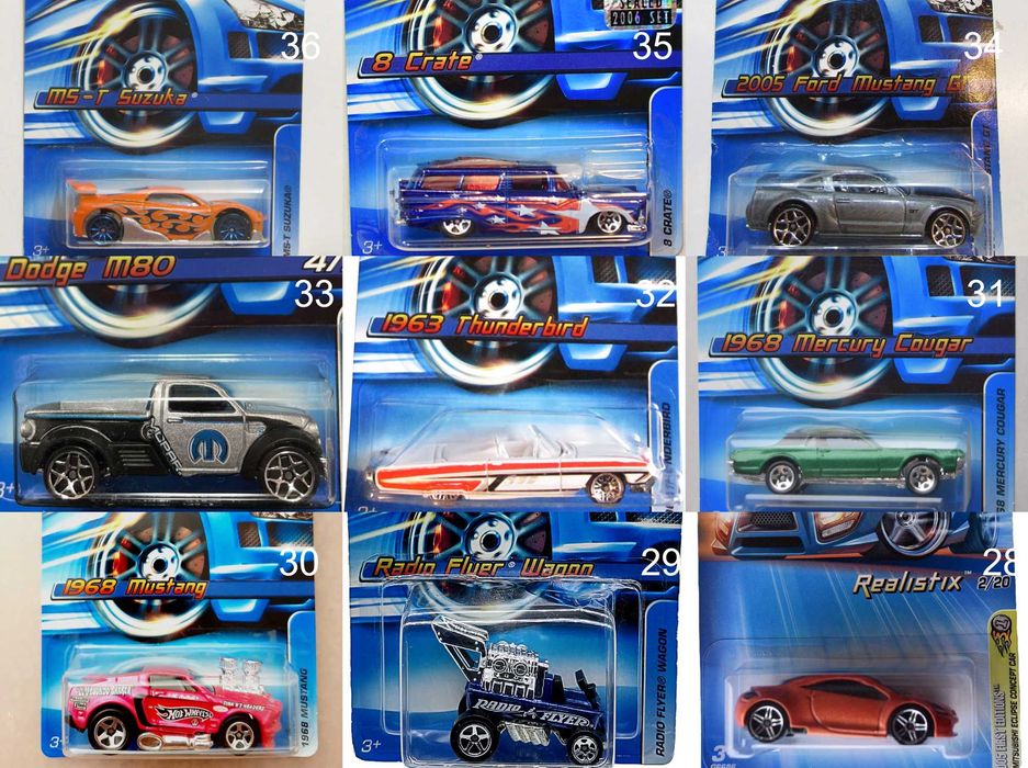 Метални колички Hot Wheels Хот Уиилс в мащаб 1:64 От различни години 2