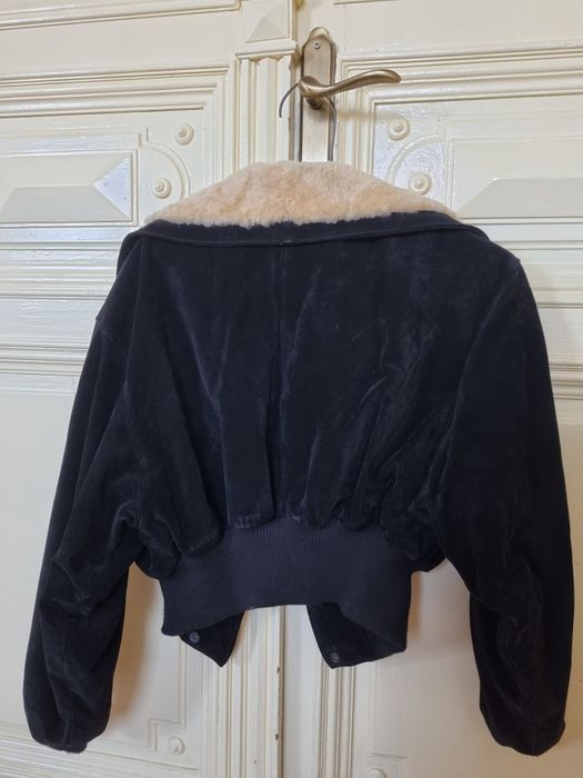 Geaca de piele intoarsa M