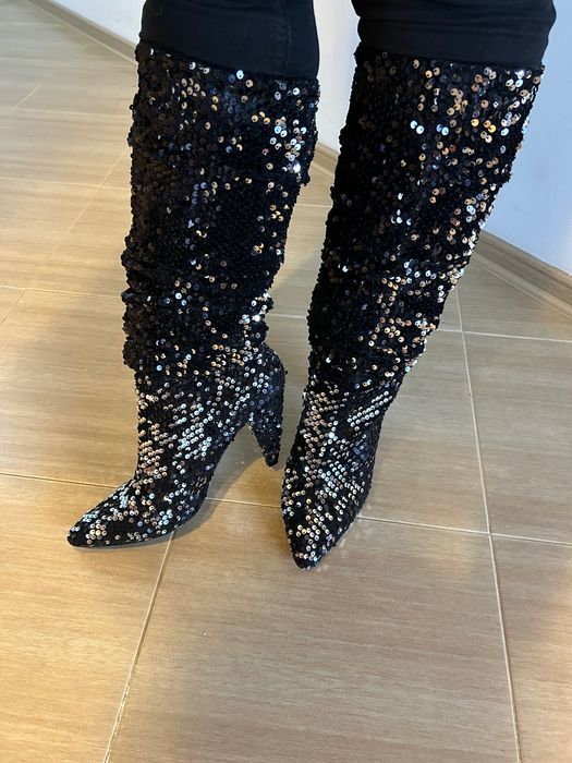 Нови! Паетени ботуши Miss Selfridge номер 41