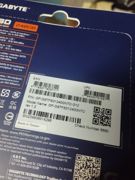 Жёсткий диск SSD 480 GB