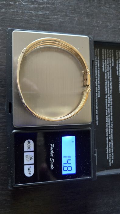 Златна дамска гривна 14,8 грама