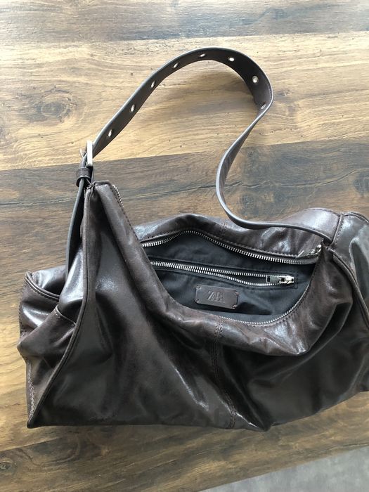 Zara зара кафява чанта