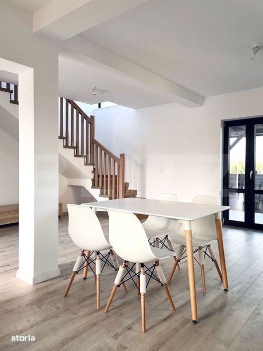 Casa moderna, tip duplex, de inchiriat, 88 mp + 200 mp teren, zona Lis