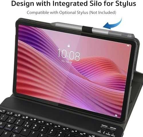 Нова Bluetooth UK клавиатура + калъф за Lenovo Tab 10.1 2025 TB-311FU