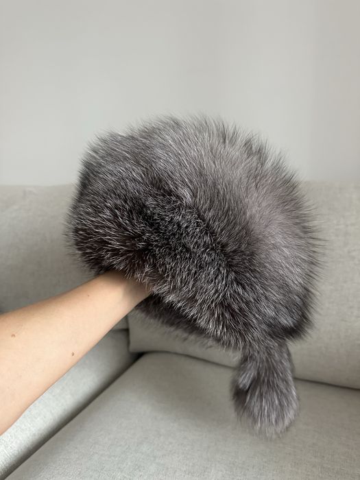 Caciula iarna vulpe argintie Rusia noua