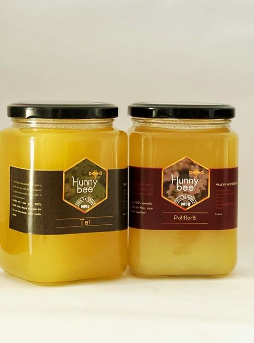 Miere poliflora, tei, floarea soarelui