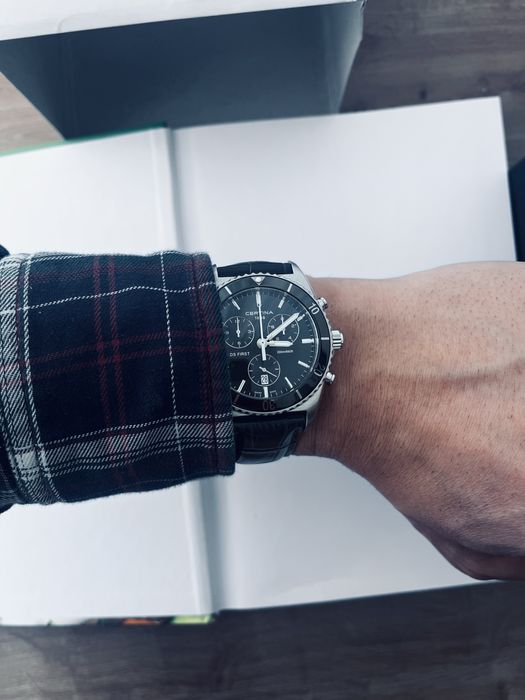 Ceas Certina DS First Ceramic Chronograph | Quartz de Top 27 Jewels | Safir, 200m