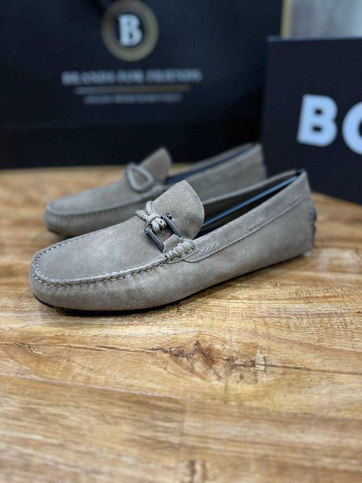 BOSS мужские замшевые мокасины ИТАЛИЯ РАЗМЕР 44.5, 45