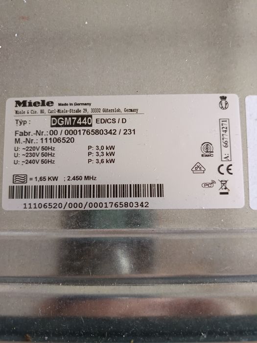 Фурна на пара Miele DGM7440
