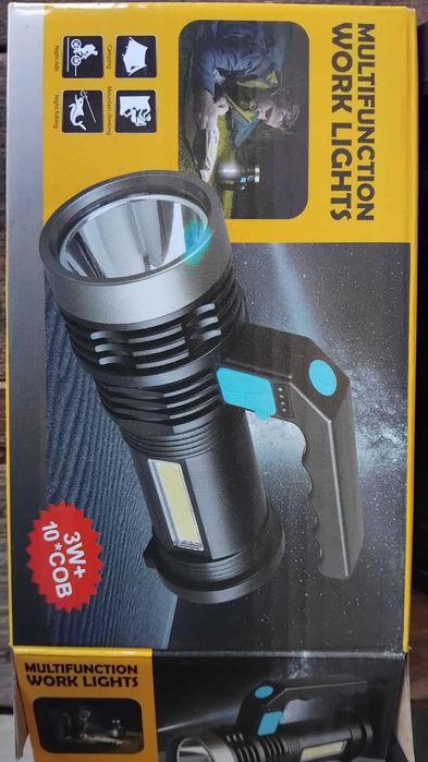 Лед фенер с вградена батерия.