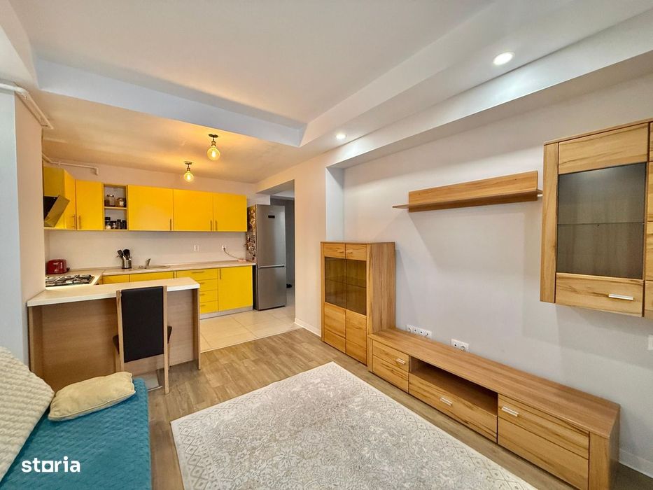 COSMOPOLIS - Apartament cu 2 camere tip studio, mobilat si utilat.