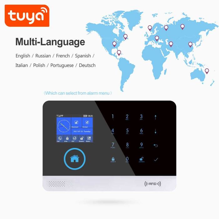 Смарт WiFi, Gsm алармена система за дома и офиса. Tuya, Smartlife