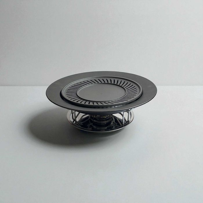 Чугунена кръгла плоча / скара за show cooking с биоетанол / спирт