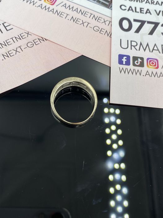 Amanet Next Generation/ Inel din aur 18K cu diamante