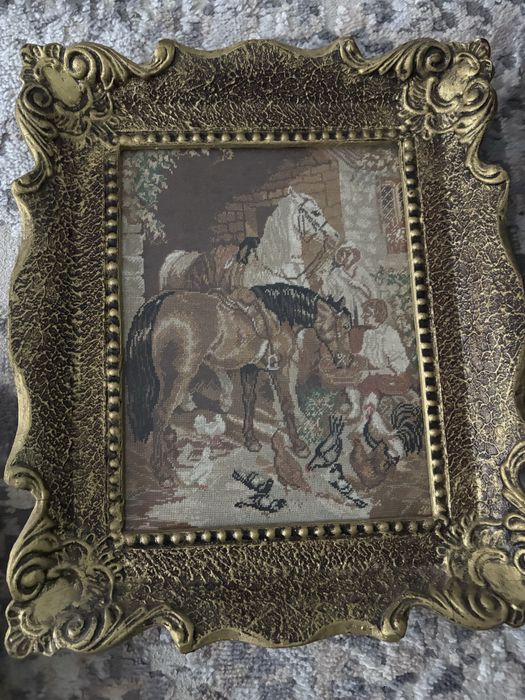 Tablouri goblen, lucrate manual