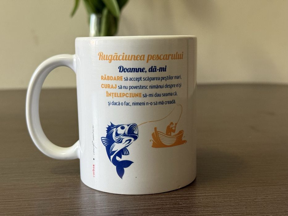 Cană personalizată Rugăciunea pescarului