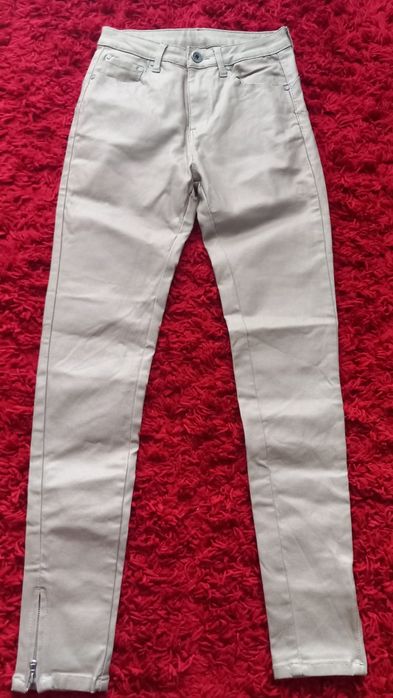 Pantaloni elastici imitație piele mar.S