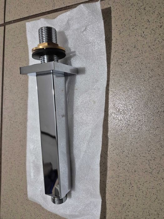 Brat vertical montat pe tavan, ptr. palarie de dus, 15 cm, crom, Milan