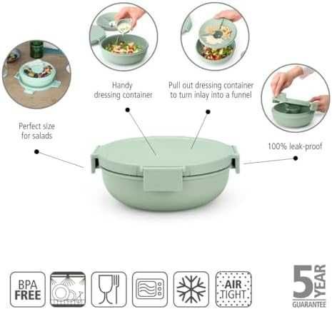 Нова Мултифункционална Купа 1.3L Brabantia - За Свежи Салати кухня готвене