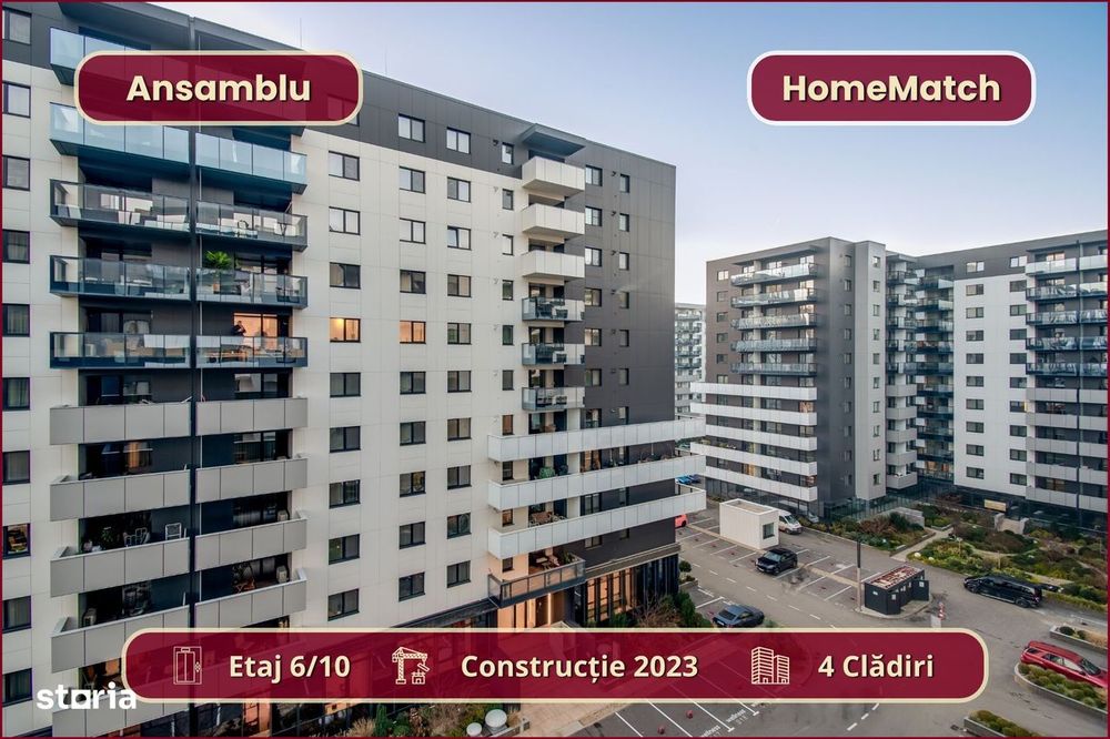Cortina North || 2 Camere || Parcare subterană || Comision 0%
