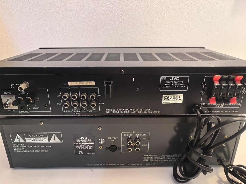 Amplificator JVC RX 150BK si A GX2B deck TD W10XG tuner  FX 33LBK