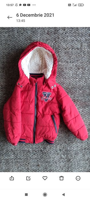 Geaca copii, groasa de iarna, calduroasa, 2-3 ani