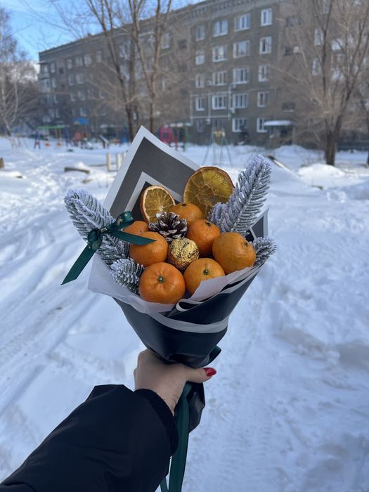 Букеты из мандарин